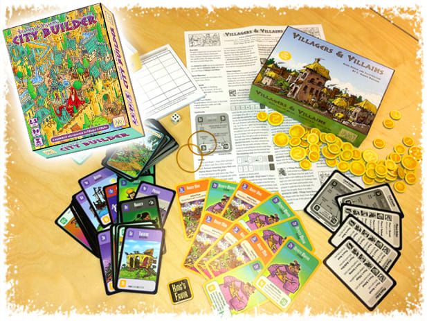 Villagers and villains: City Builder box contents